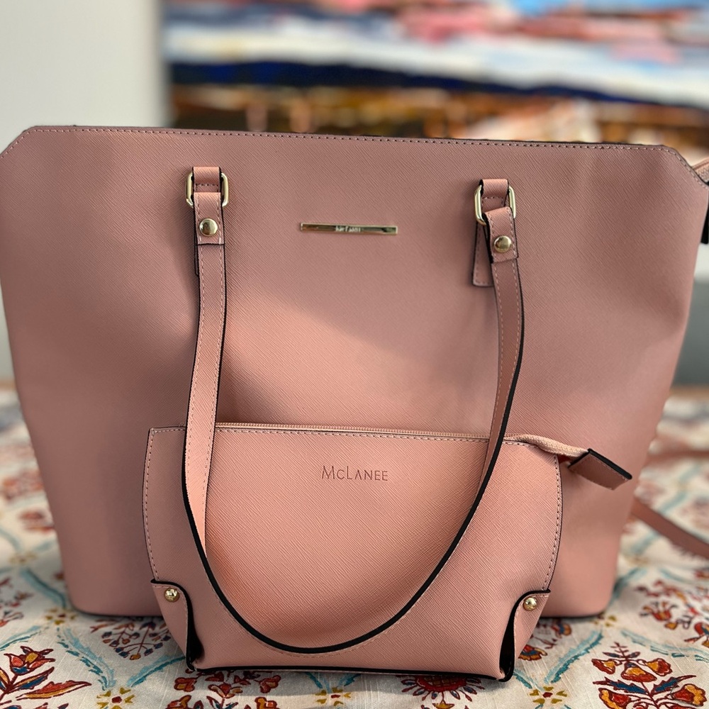 McLanne 2 piece bag set in pink